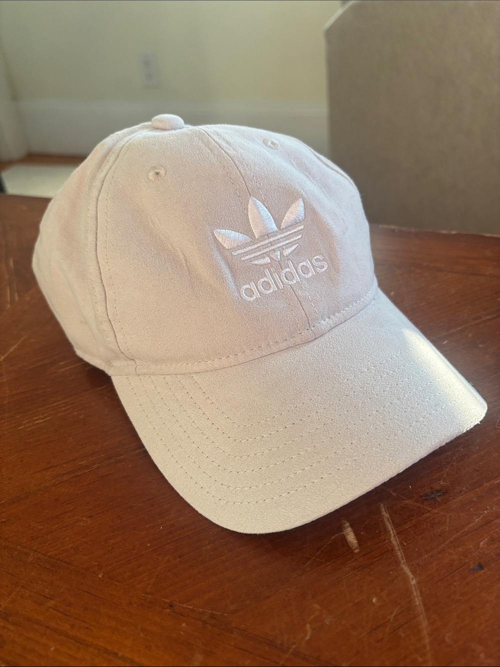 Adidas Faux Suede Hat - Cream Beige
